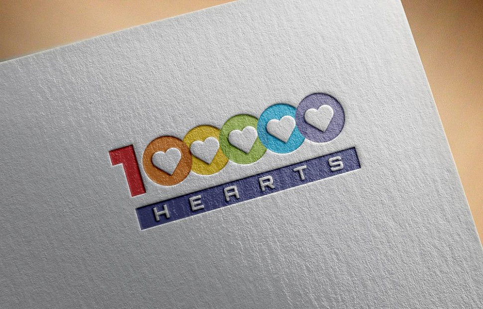 Наше портфолио - Логотип для &quot;10 000 hearts&quot;