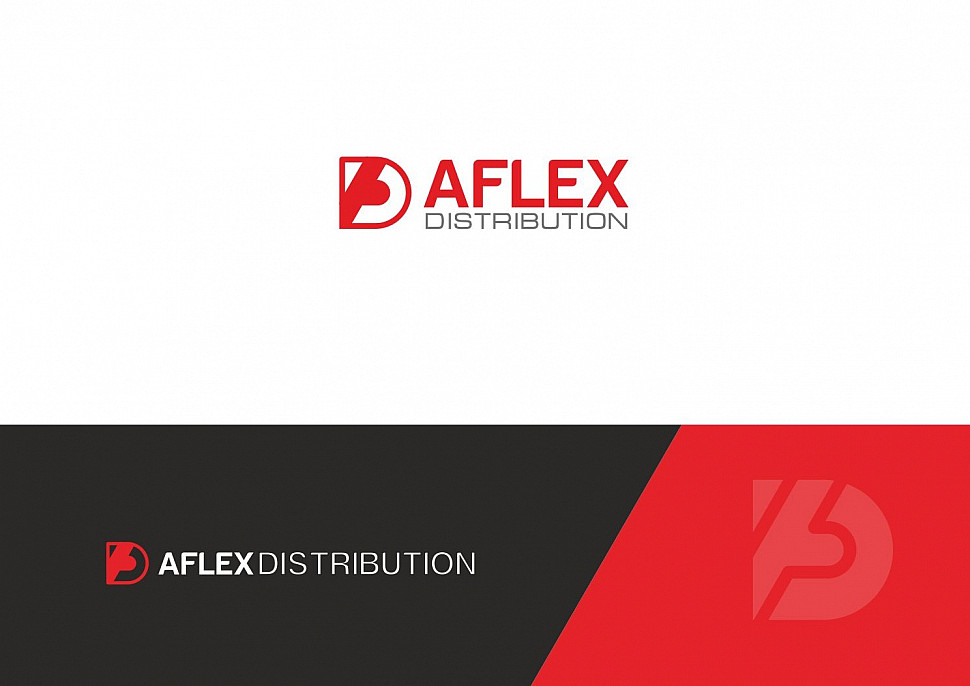 Наше портфолио - Логотип и фирменный стиль для &quot;Aflex Distribution&quot;