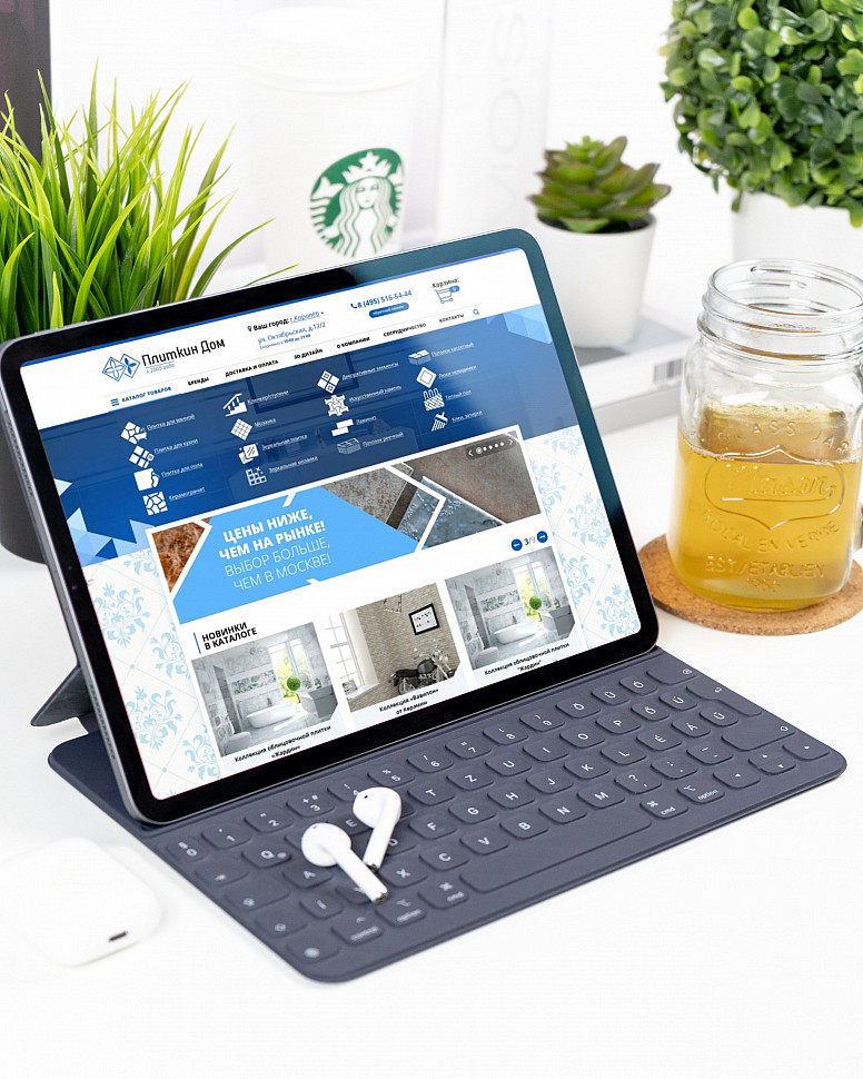 Наше портфолио - Создание интернет-магазина для компании &quot;Плиткин Дом&quot;